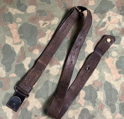 Original Swedish Mauser Leather Sling M1896 M96 M38 Sweden W/ QD Buckle #S25