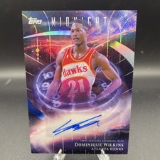 2025-26 Topps Midnight - Stroke of Midnight Auto Dominique Wilkins #SM-DW (AU)