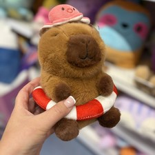 Capybara Plush Soft Toy Plushie Summer Rubber Ring Octopus Swimming Holiday