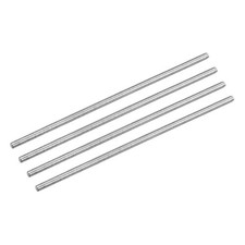 Fully Threaded Rod M4x130mm 0.7mm Pitch 304 Stainless Steel Right Hand 4Pcs