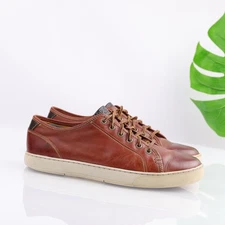 Sperry Gold Cup Mens LTT Sneaker Size 9.5 M Brown Leather Lace Up Casual Shoes