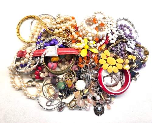 Estate Vintage to Now Costume Jewelry Lot All Wearable 2lbs