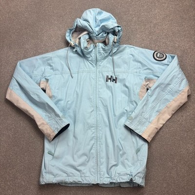 Helly Hansen Jacke Damen klein blau Windbreaker Kapuze gefüttert Regenmantel Lady*