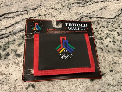 NOS Wallet Winter Olympic Games Logo Salt Lake City 2002 Trifold Hook Loop