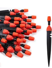25-Pack Micro Spray Adjustable 360 Degree Water Flow Irrigation Drippers
