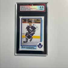 1988-89 Topps Rookie Russ Courtnall Rookie KSA 8.5 Toronto Maple Leafs #183