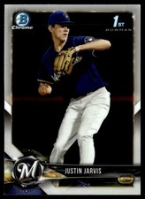 2018 Bowman Draft Chrome Justin Jarvis Milwaukee Brewers #BDC-104