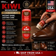 KIWI Instant Shine  Protect Liquid Shoe Polish 2.5 oz. Brown 1Pcs