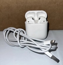 Apple AirPods 2nd Gen In-Ear Bluetooth Headset w/ Wireless Charging Case Cable
