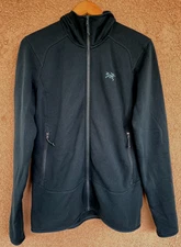 Arc'teryx Kyanite Green Full Zip Fleece Hoodie Sweater Jacket Women's Large