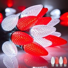 100 Feet Commercia Led Outdoor Christmas Lights, Waterproof C9 Christmas Stri...