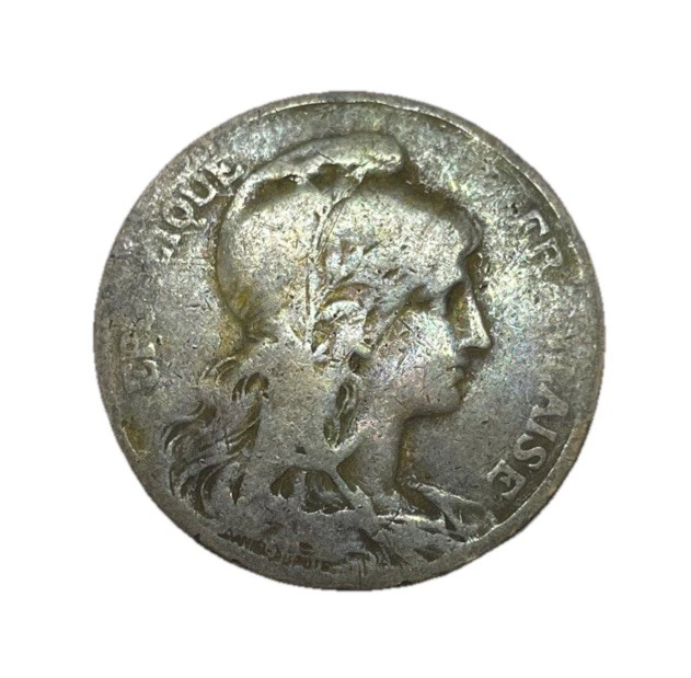 Francia 5 céntimos 1901 circulados /#22 Foto 2 de 2