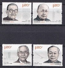 China 2011 Wissenschaftler kompl. Satz Postfrisch