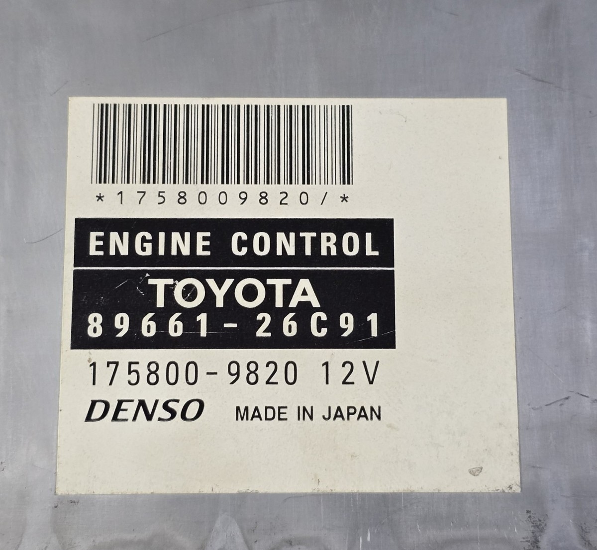 Toyota Hiace 2006-2013 1KDFTV Engine Control Unit ECM 89661-26C91