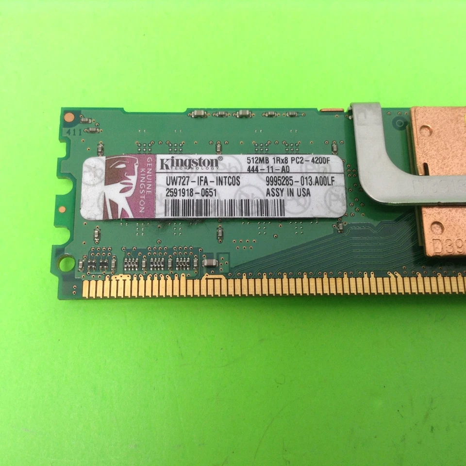 Kingston UW727-IFA-INTC0S 512MB DDR2-533 (PC2-4200) PC2-4200F RAM Memory - Image 3 of 3