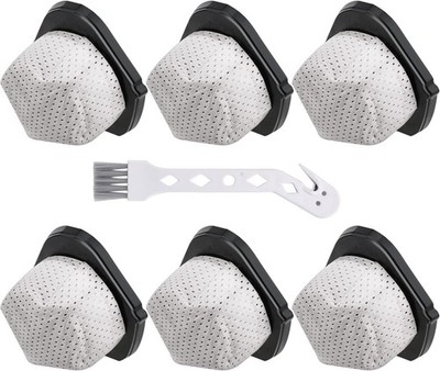  6 Pack Dust Cup Filters Replacement for Shark Cordless Handheld Vacuum R