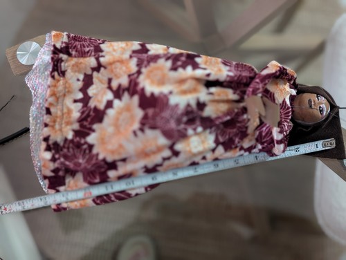 Marionetta vintage burattino raro 14" fatto a mano Albuquerque quasi nuovo USA reversibile - Foto 8 di 8
