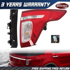 Passenger Side LED Tail Light For 2011-2015 Ford Explorer Red Clear With Bulbs
