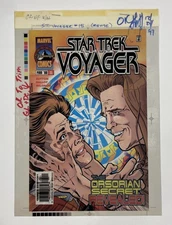 Star Trek Voyager 15 Color Separation Films 3M Comic Cover Production Art