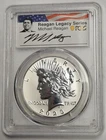 2023-S Peace Silver Dollar Reverse Proof PCGS PR 70 Regan Legacy Series Label