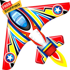 Kite Airplane for Boys and Girls, Easy to Fly with Kites 58 57 inch, red
