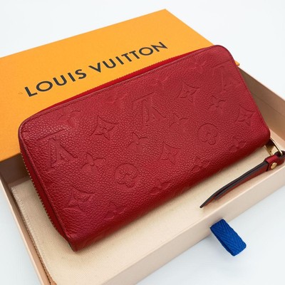 Louis Vuitton 赤 レザー Louis Vuitton Zippy Wallet Unplant Scarlet Red | eBay
