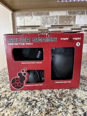 Triple 8 Saver Series 3-Pack Knee/Elbow/Wrist Pads-Small ~ NEW IN BOX
