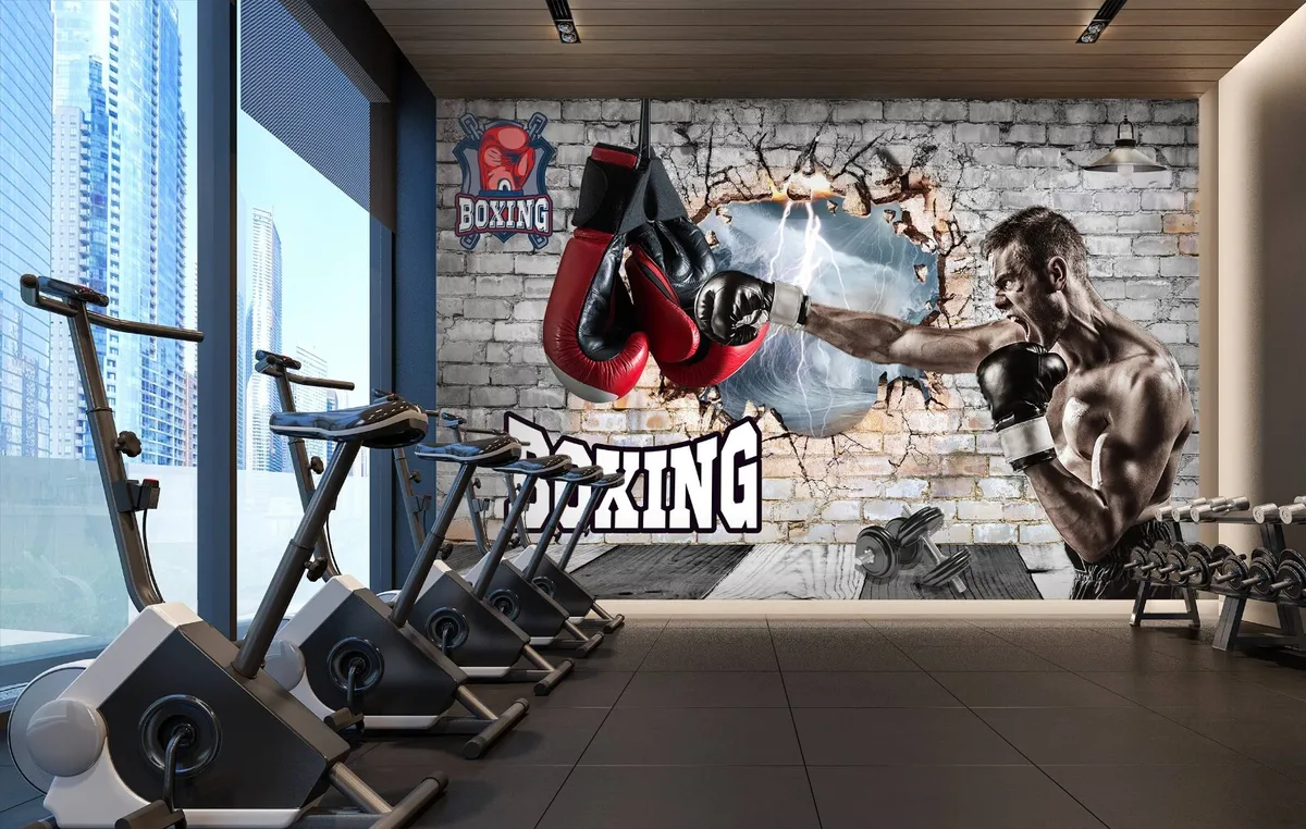 3D Boxing Practice 8156 Wallpaper Mural Wall Print Wall Wallpaper Murals US  Coco