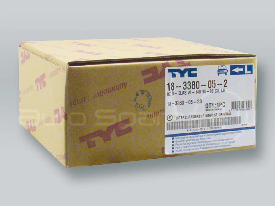 Lámpara de estacionamiento con luz de esquina transparente TYC IZQUIERDA se adapta a 1992-1999 MB Clase S W140 Foto 3 de 3