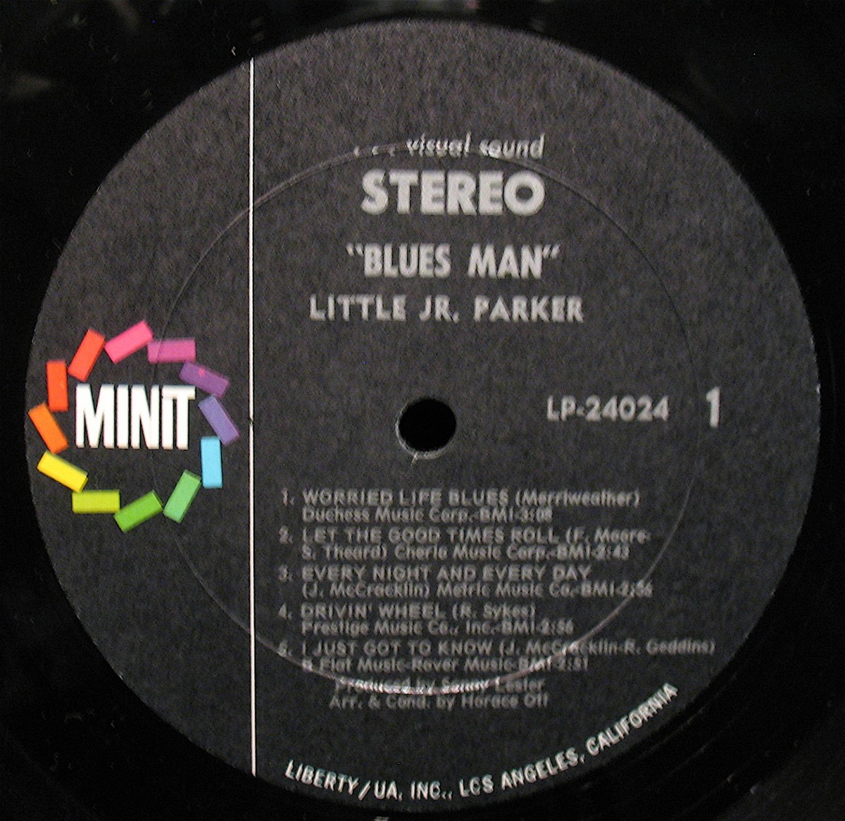 LP/リトルジュニアパーカー/Blues Man LP-24024h358w75 LITTLE JUNIOR PARKER- Rare BLUES MAN Album-MINIT #LP24024-Original