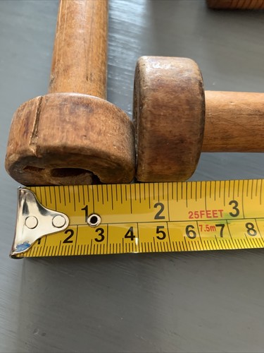 Antique Vintage Primitive Sewing Spools Bobbin Quill Spindles lot of 5 - Picture 5 of 5