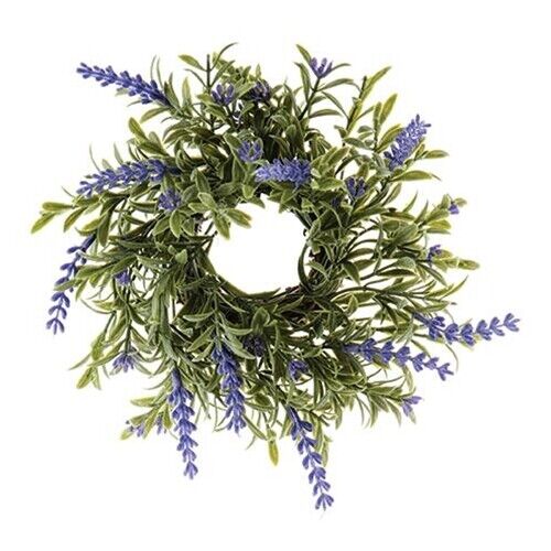 ENGLISH LAVENDER Candle Ring Napkin Floral Cottage Country Farmhouse 6.5" x 1.75 - Picture 1 of 1