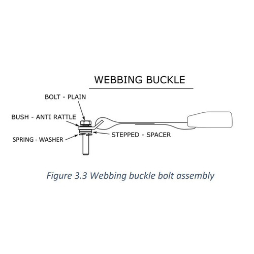 Front Seat Belt Kit to Suit Holden LC LJ Sedan Coupe Bucket Seat - Picture 3 of 3