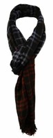 Tigertie Schal In Bordeaux Braun Grau Schwarz Gemustert - SchalgrößE 180 X 50 Cm