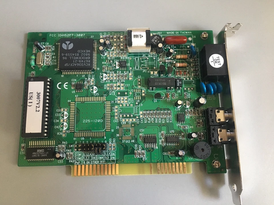 33.6K Internal 8-bit ISA Fax Voice Modem COM Select Full Duplex Rockwel New Bulk - Image 2 of 4