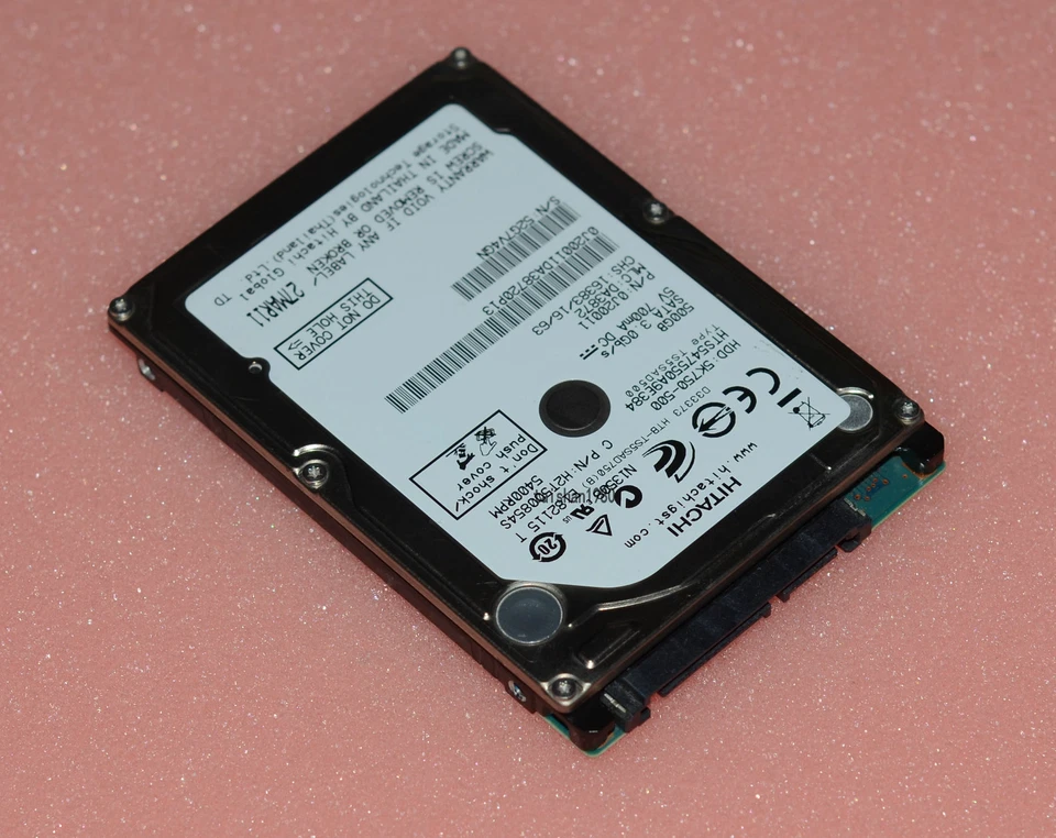 Hitachi HTS547550A9E384 500GB 5400RPM 2.5in Laptop SATA Hard Drive 5K750-500 - Image 3 of 4