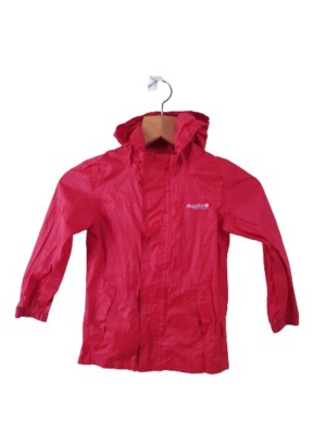 Regatta Kinder Jungen rote Basic Jacke Mantel Gr. 3-4 Jahre wasserdicht Kapuze
