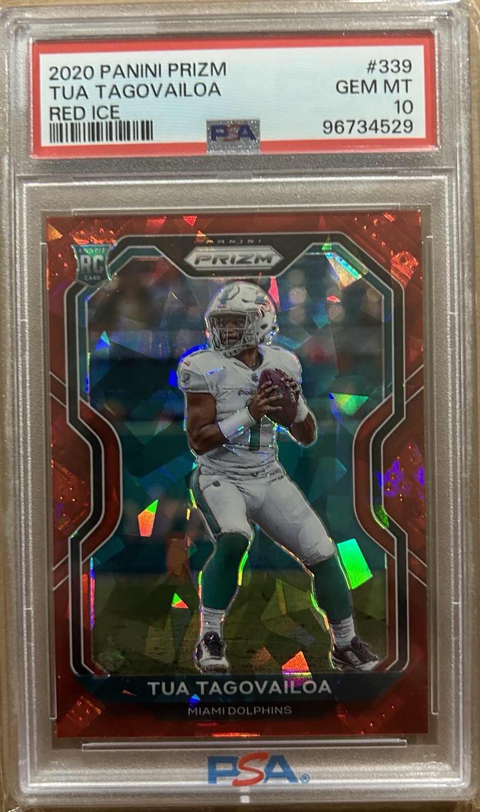 Tua Tagovailoa Panini Prizm #339 Red Ice