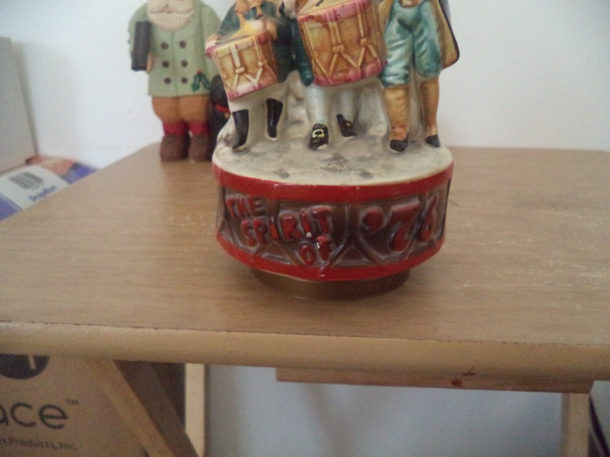 Vintage Spirit Of 76 Rotating Music Box PLAYS Yankee Doodle Japan