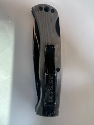 SCHRADE Super-Sharp Folding Lockback Knife AP5 FIRST PRODUCTION RUN Black 4in