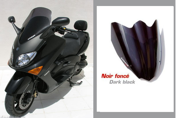 Pare-brise bulle Ermax sport Tmax 500 noir foncé moto scooter T-max 2001 2002 2007