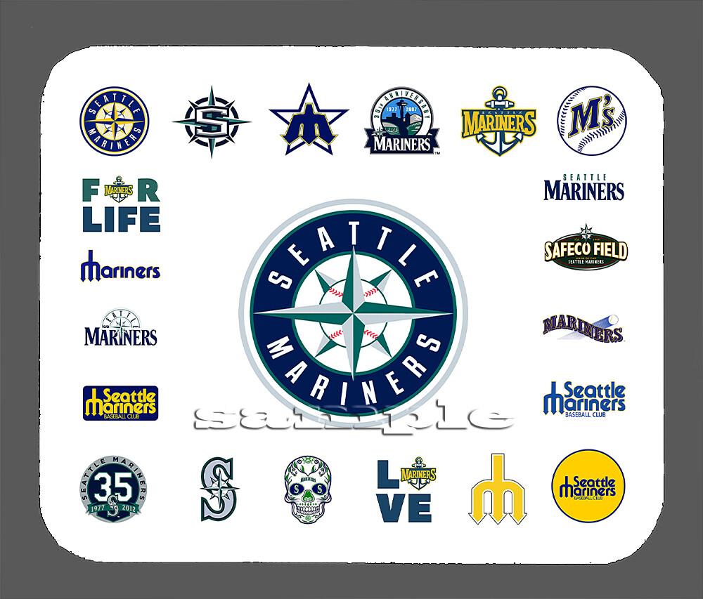 Seattle Mariners Logo Art Mouse Pad Item#1565 | eBay
