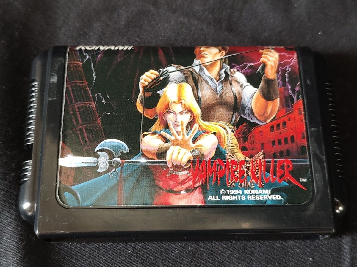 Authentic Castlevania Bloodlines Vampire Killer SEGA MEGA Authentic Castlevania Bloodlines Vampire Killer SEGA MEGA