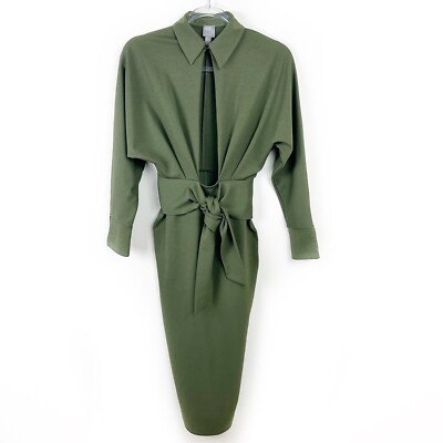 ASOS Collared open front maxi dress size: 0 | eBay