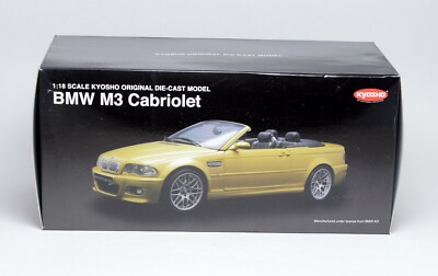 1/18 Kyosho BMW M3 Cabriolet E46 Phoenix Yellow | eBay 1/18 Kyosho BMW M3 Cabriolet E46 Phoenix Yellow | eBay