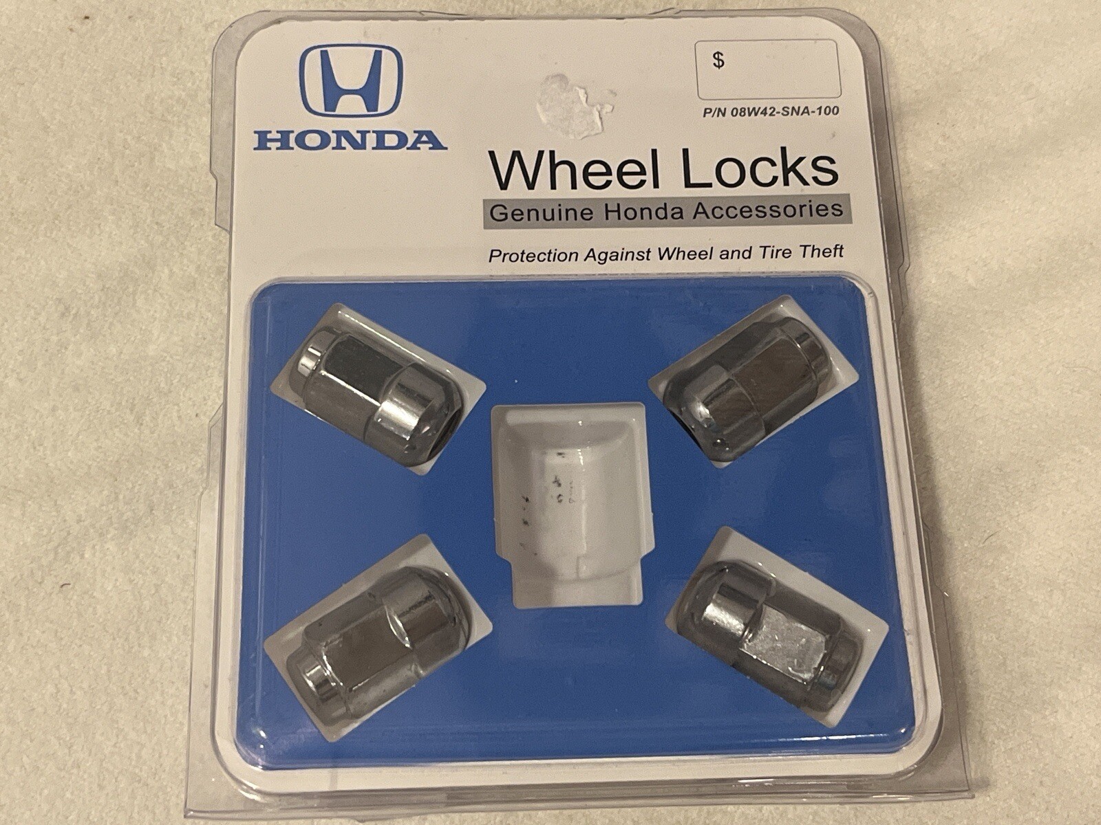 OEM Genuine HONDA Wheel Locks P/N 08W42SNA100 MISSING Key. NEW eBay