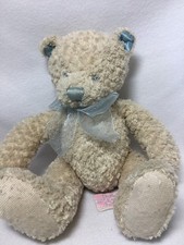 First  Main Cream Blue Softstuff Bear Plush Soft Toy Teddy 2324 Stuffed