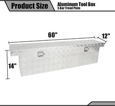 60x12x14 Pickup Truck Trunk Bed Tool Box Underbody Trailer Storage Lock 60x12x14 Pickup Truck Trunk Bed Tool Box Underbody Trailer Storage Lock
