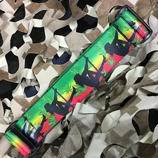 NEW KM Paintball Universal Mask Goggle Strap - 09 Rasta Stripper