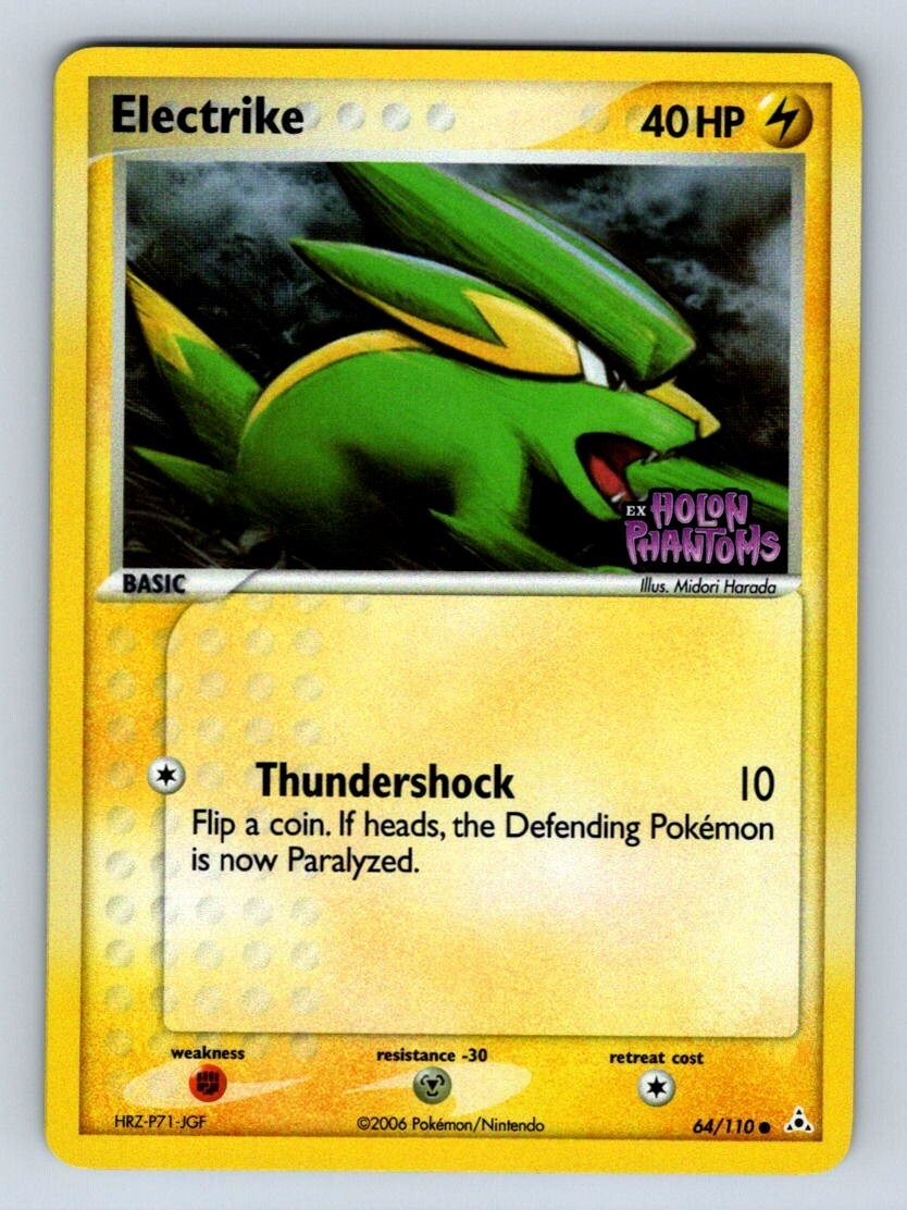Pokemon Electrike Reverse Holo EX Holon Phantoms 64/110 NM